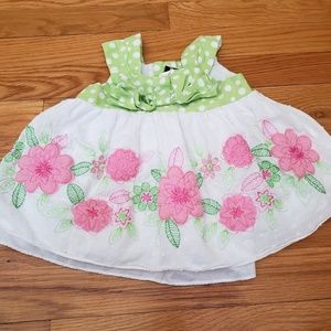 Polka Dot/Flower Top Sz 18M